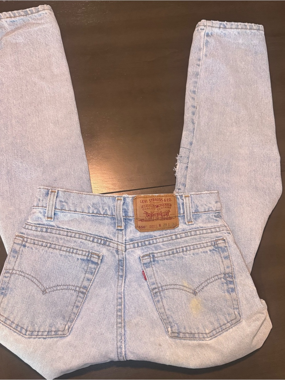 1980’s Levi's Light Wash Jeans 550 W: 29 L:30 (pair 5)